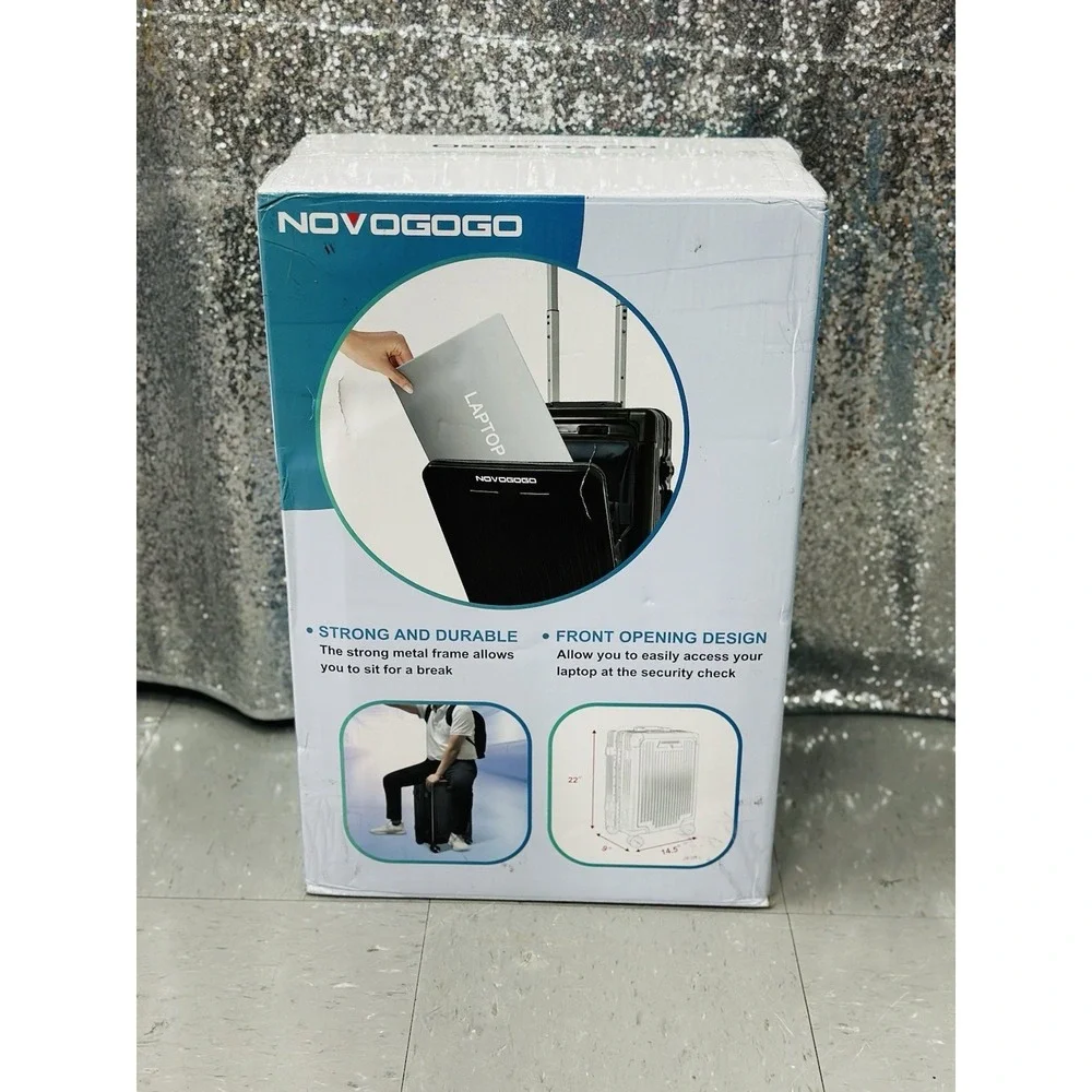 Novogogo Aluminium Carry-on 22 Inch Luggage In Silver - Brand NEW NOB